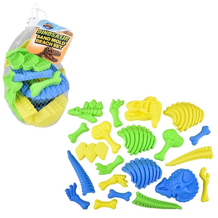 DINOSAUR SAND MOLD BEACH SET LLB Beach/Pool Toy-Kids & Baby for wholesale by La Luna Bella - Toys