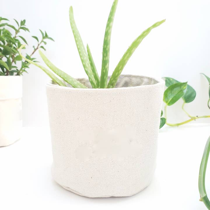 Personalizza il coprivaso in tela per la vendita all'ingrosso da parte di Leaf and Root Co.