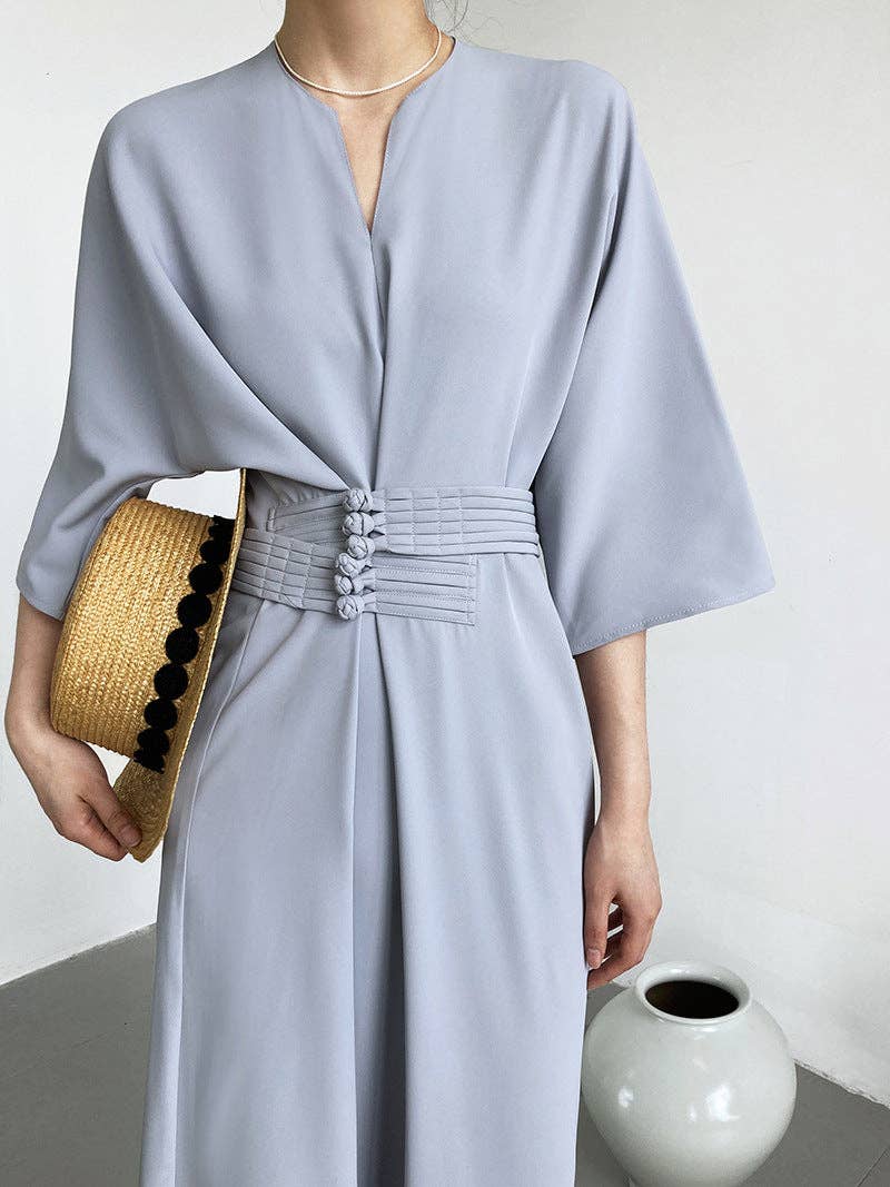 Marayn - Vente Robe – femme - 2025 NOUVELLE Robe Noeud Élégante Moderne Chic Touche Chinoise1