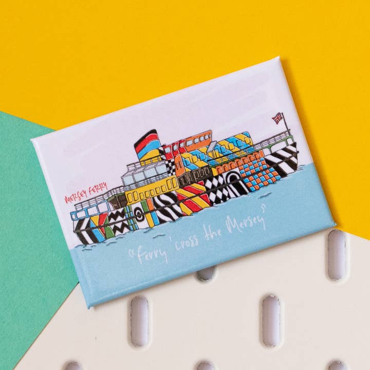 Mersey Ferry, Liverpool Magnet for wholesale by Moo & Snip