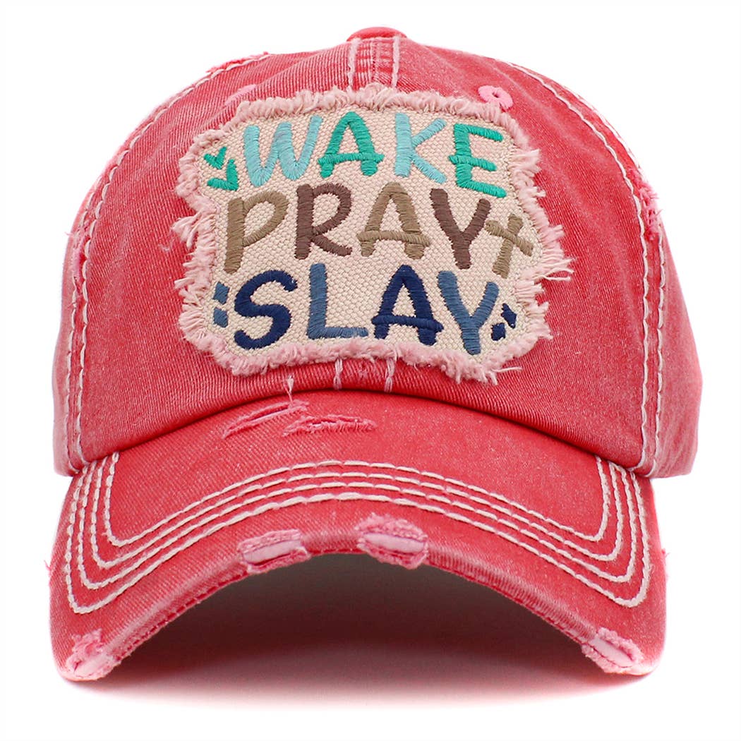Your Fashion Wholesale - Wholesale Baseball Cap - Women's - Wake Pray Slay Hat1