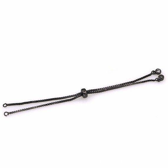 Aim Eternal - Wholesale Link & Chain Bracelet - Adjustable Gold Filled bracelet Half semi finished with rubber stopper bolo bracelets Tennis bracelet Box Chain Wholesale K-504 K-505 K-511 K-5121