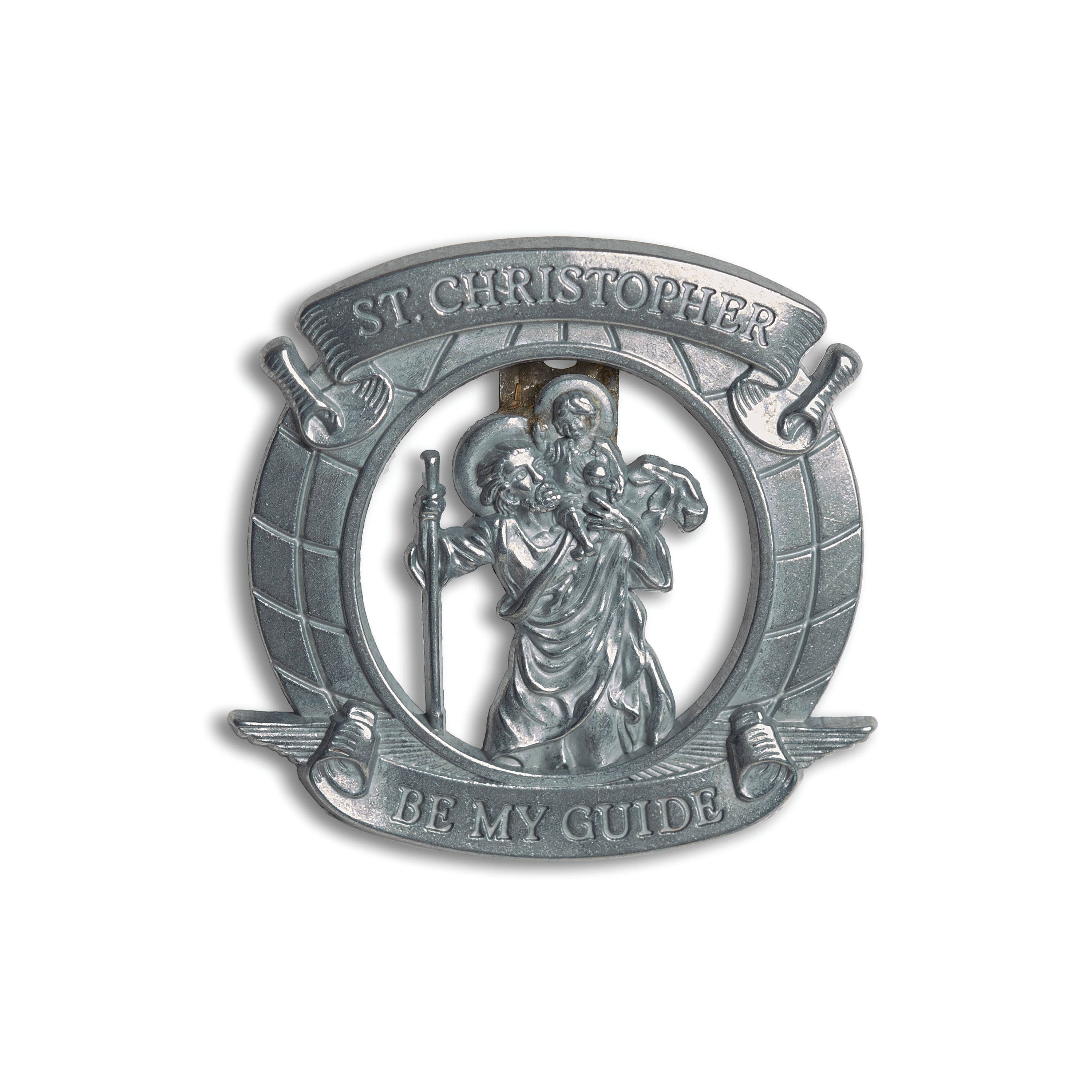 Roman - Wholesale Keepsake Coin/Token - St Christopher Visor Clip Carded; 6 Assorted 36-pc w/Display6