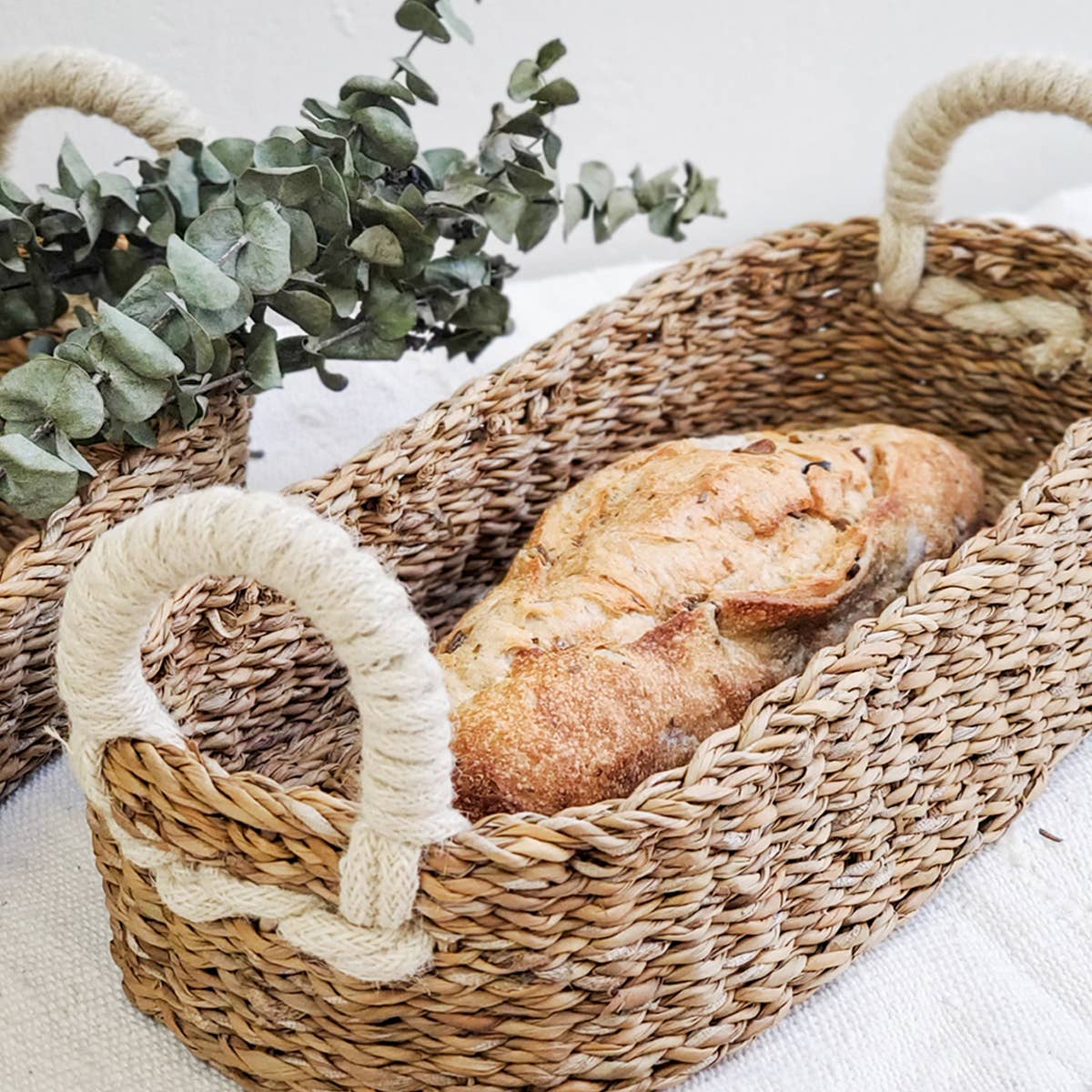 KORISSA - Wholesale Basket - Handwoven Savar Oval Bread Basket2