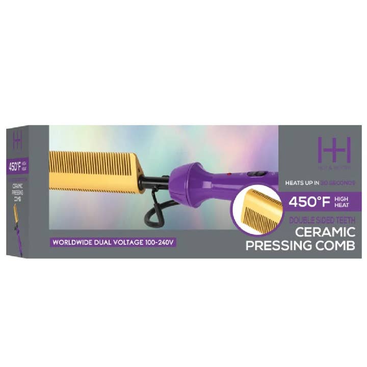 Annie International, Inc. - Wholesale Straightener/Flat Iron - Hot & Hotter Electric Ceramic Pressing Hot Comb1