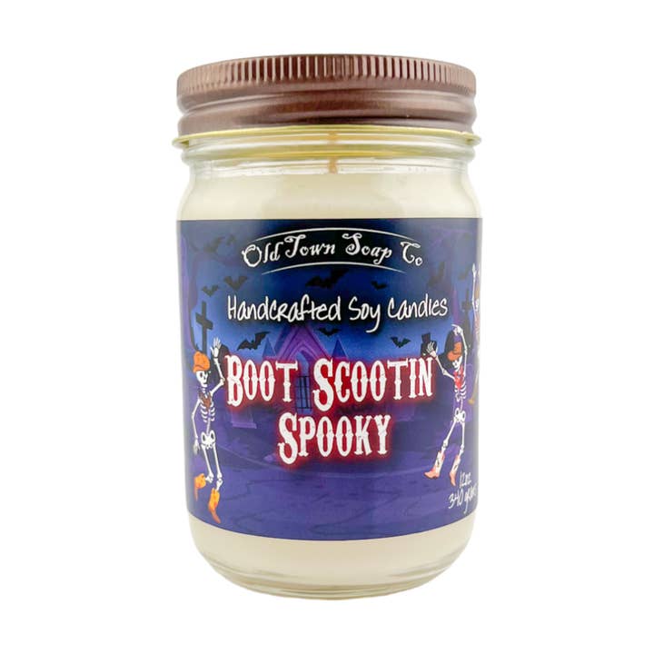 Old Town Soap Co. - Wholesale Jar/Filled Candle - Halloween Scented 12oz Candles