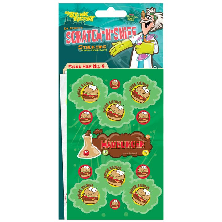 JFL Enterprises - Wholesale Sticker - Kids & Baby - Hamburger Scratch-N Sniff Sticker
