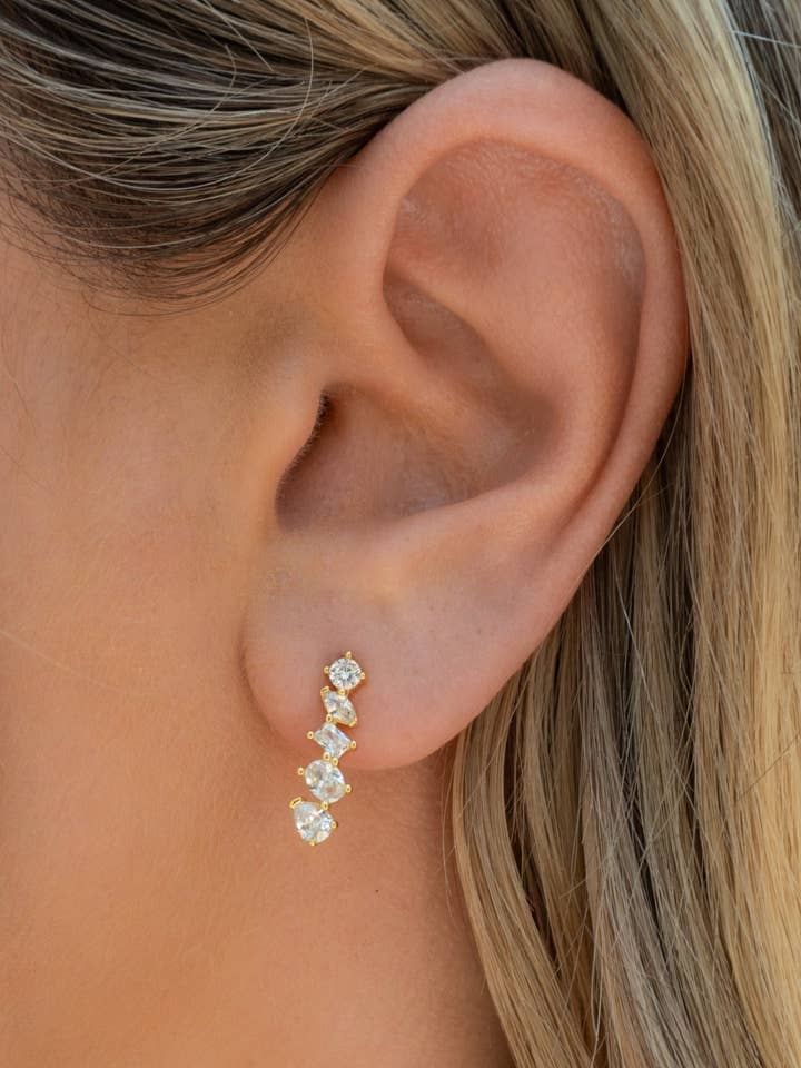 Orecchini Vana | Oro per la vendita all'ingrosso da parte di JacqMaria Jewelry