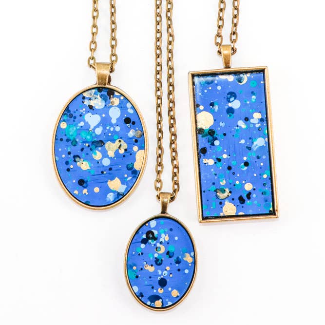 Colgante Splatter Painted - Sapphire Sky para venta al por mayor de Once Again Sam