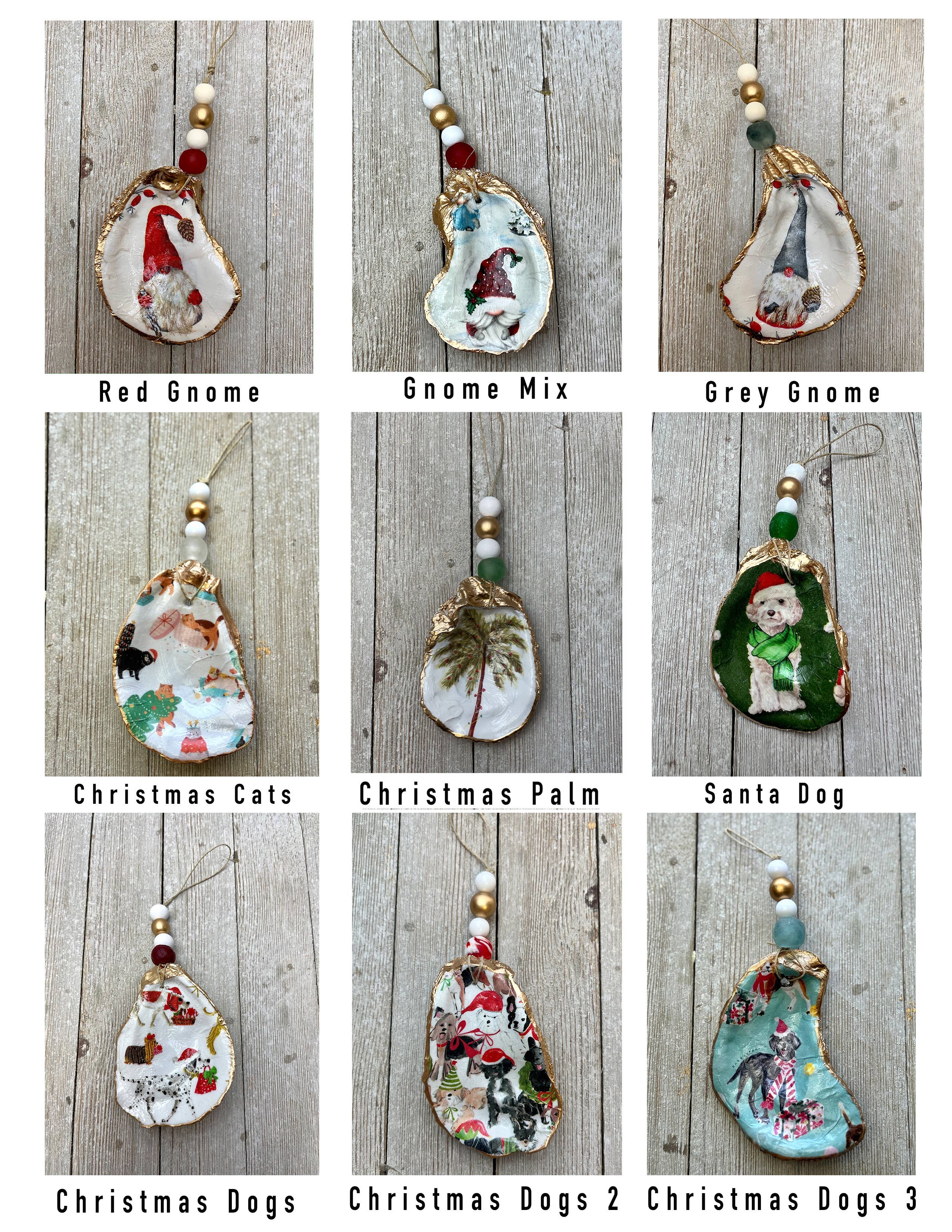 Ten Twenty Six Designs - Vendita all'ingrosso Decorazione - Ornamenti per ostriche - Disegni natalizi decoup9