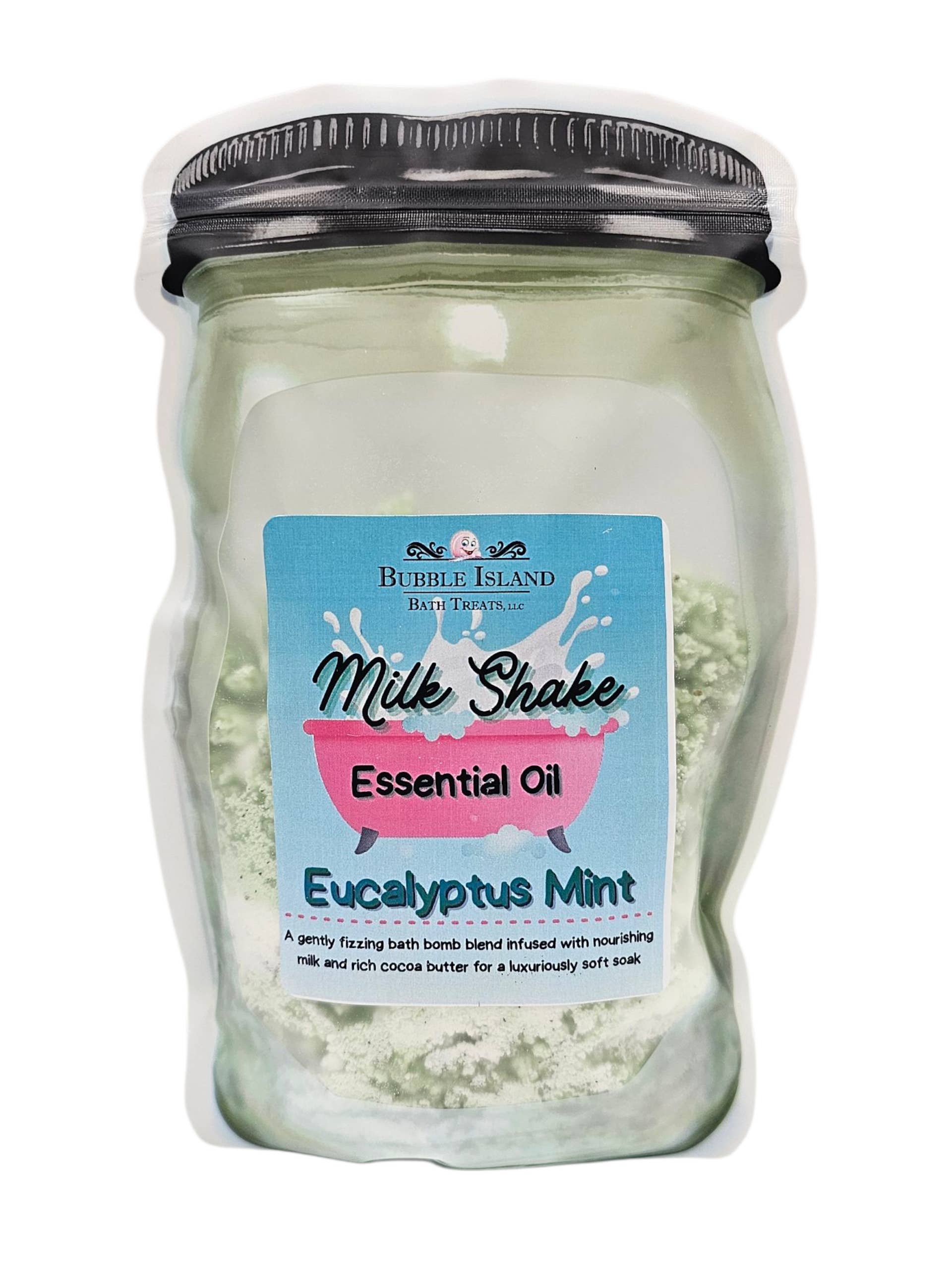 Bubble Island Bath Treats - Wholesale Bath Salts - Milk Shake - "Eucalyptus Mint"