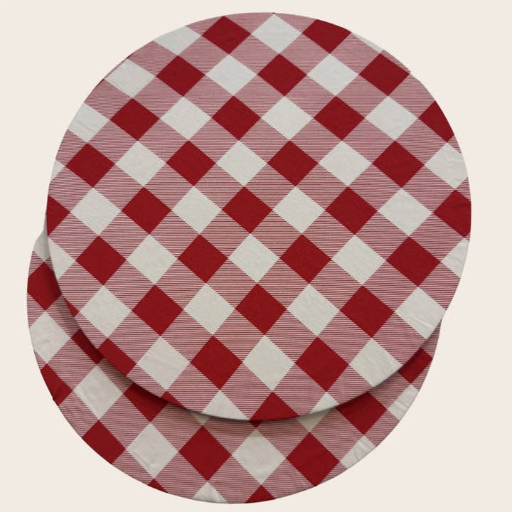 Christmas Placemat Cover Rosy Reds - Washable for wholesale by The Table Narrative