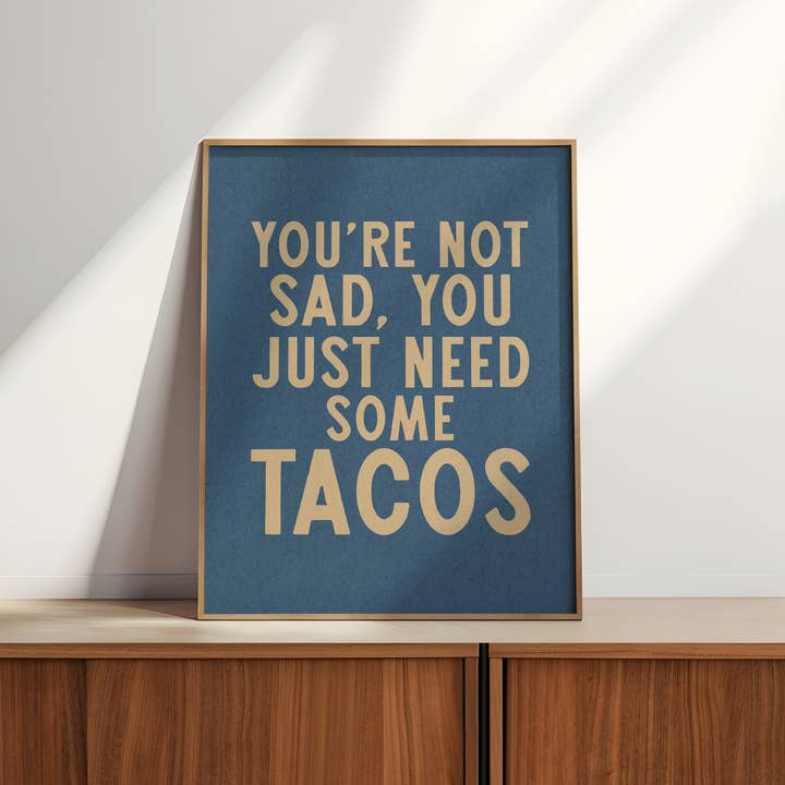 Tejas Country Club - Wholesale Art Print - Taco Humor Wall Art Home Decor Art Print1