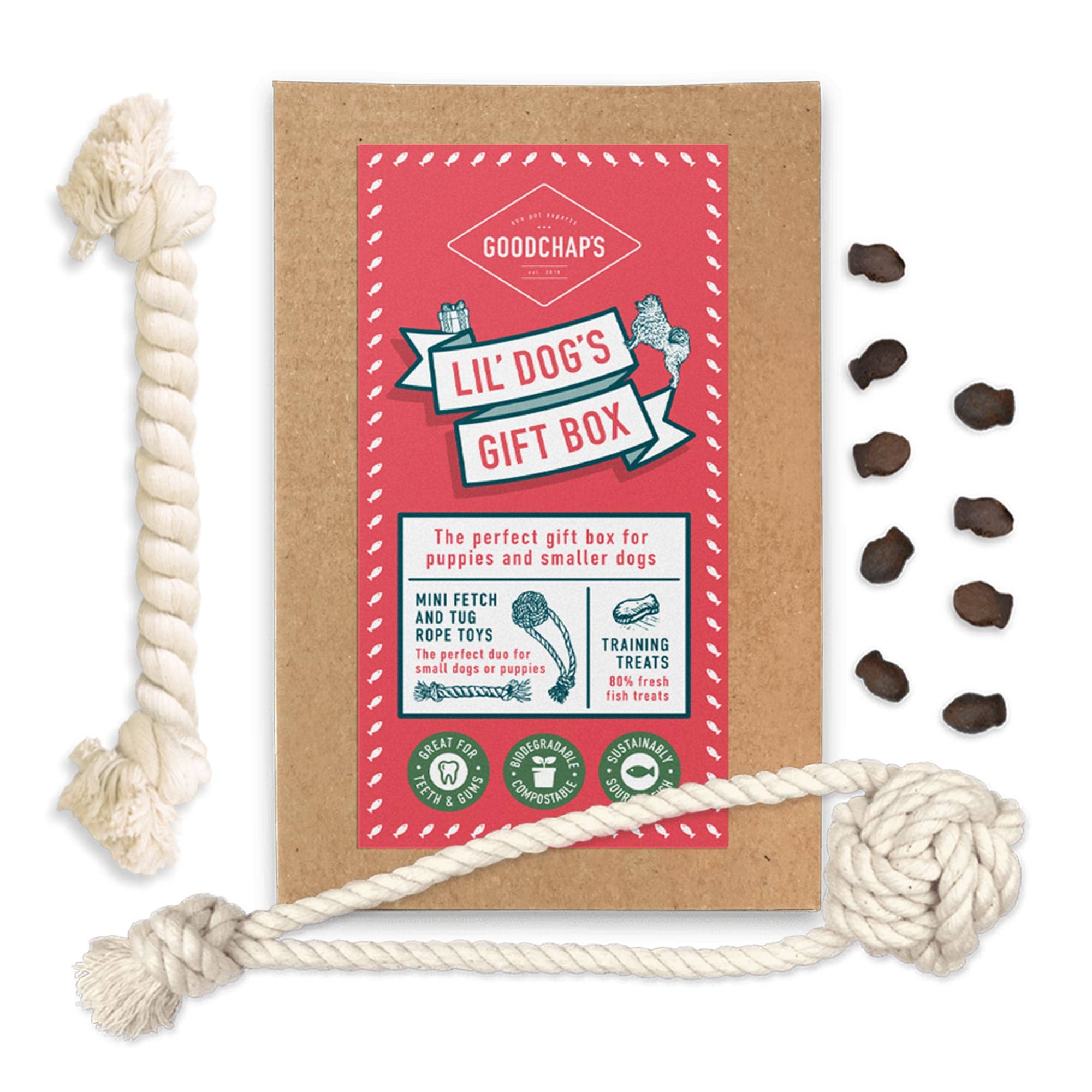 Goodchap's - Wholesale Pet Treats - Dog - Lil' Dog's Gift Box | Eco Gifting for Small Dogs & Puppies2