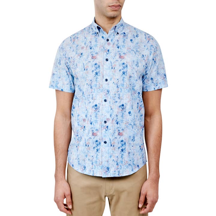 CAMISA DE MANGA CORTA FLORAL VINTAGE BARLOW para venta al por mayor de Brooklyn Brigade