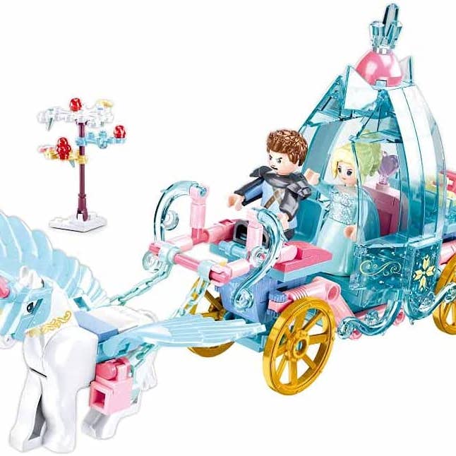 Texas Toy Distribution – wholesale Byggsats - Barn – Sagoberättelser om vintervagn byggklossar (191 delar)1