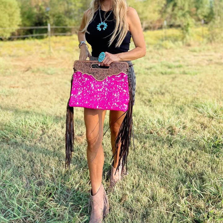 Boho Ranch Shop - Wholesale Crossbody Bag - Women's - The Maggie - Hand Tooled Leather Cowhide Crossbody Purse Bag14