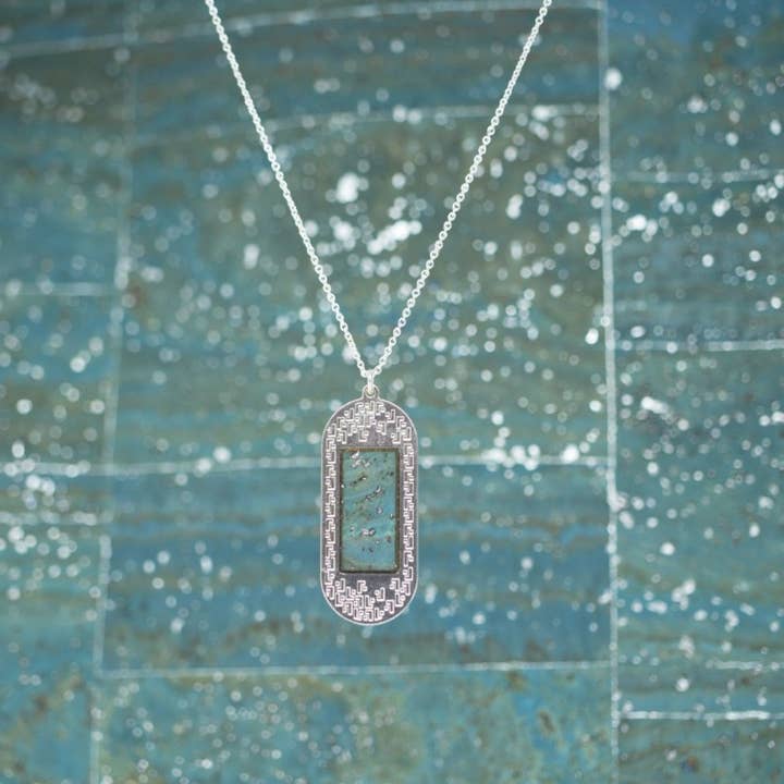 Collier JOYA JAY argenté pour la vente par Little Etincelle