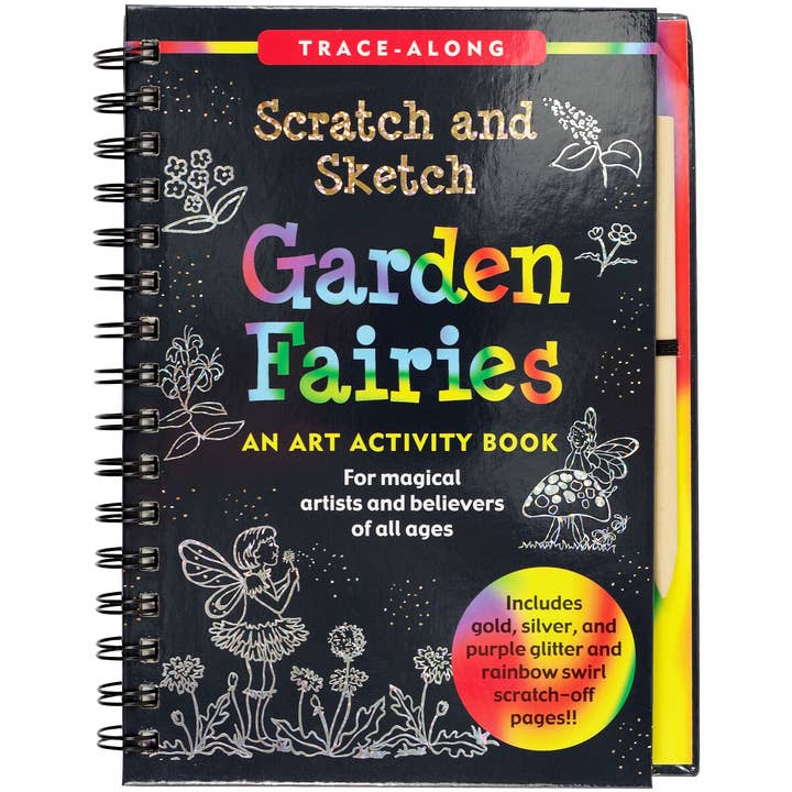Peter Pauper Press - Wholesale Sketchbook/Sketchpad - Garden Fairies Scratch and Sketch