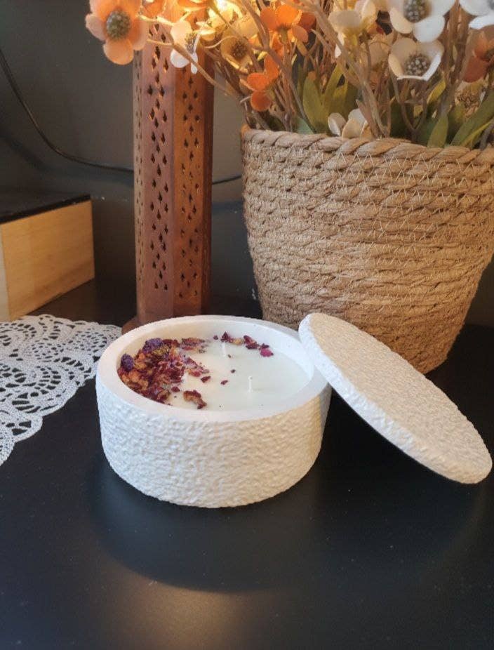 kanara Oud - Wholesale Jar/Filled Candle - Ivory Essence  Handgemaakte Betonnen Kaars met Deksel 250g5