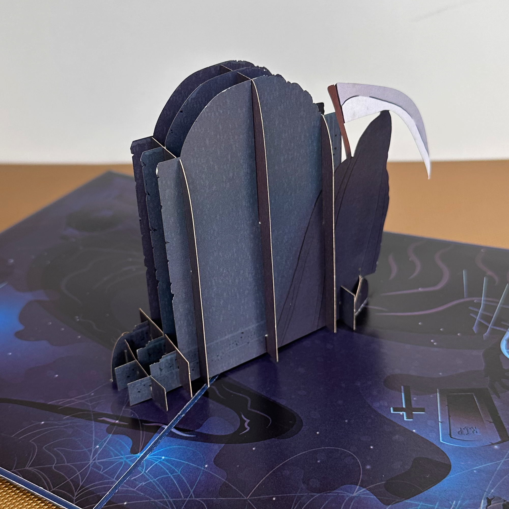 Card Foolery – wholesale Födelsedagskort – En dag närmare 3D pop-up födelsedagskort med mörk humor6