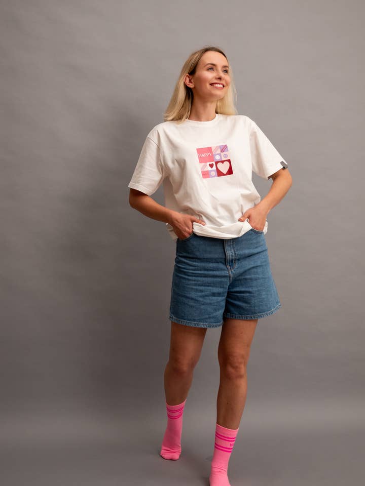 T-SHIRT HEUREUX pour la vente par My Day My Dream