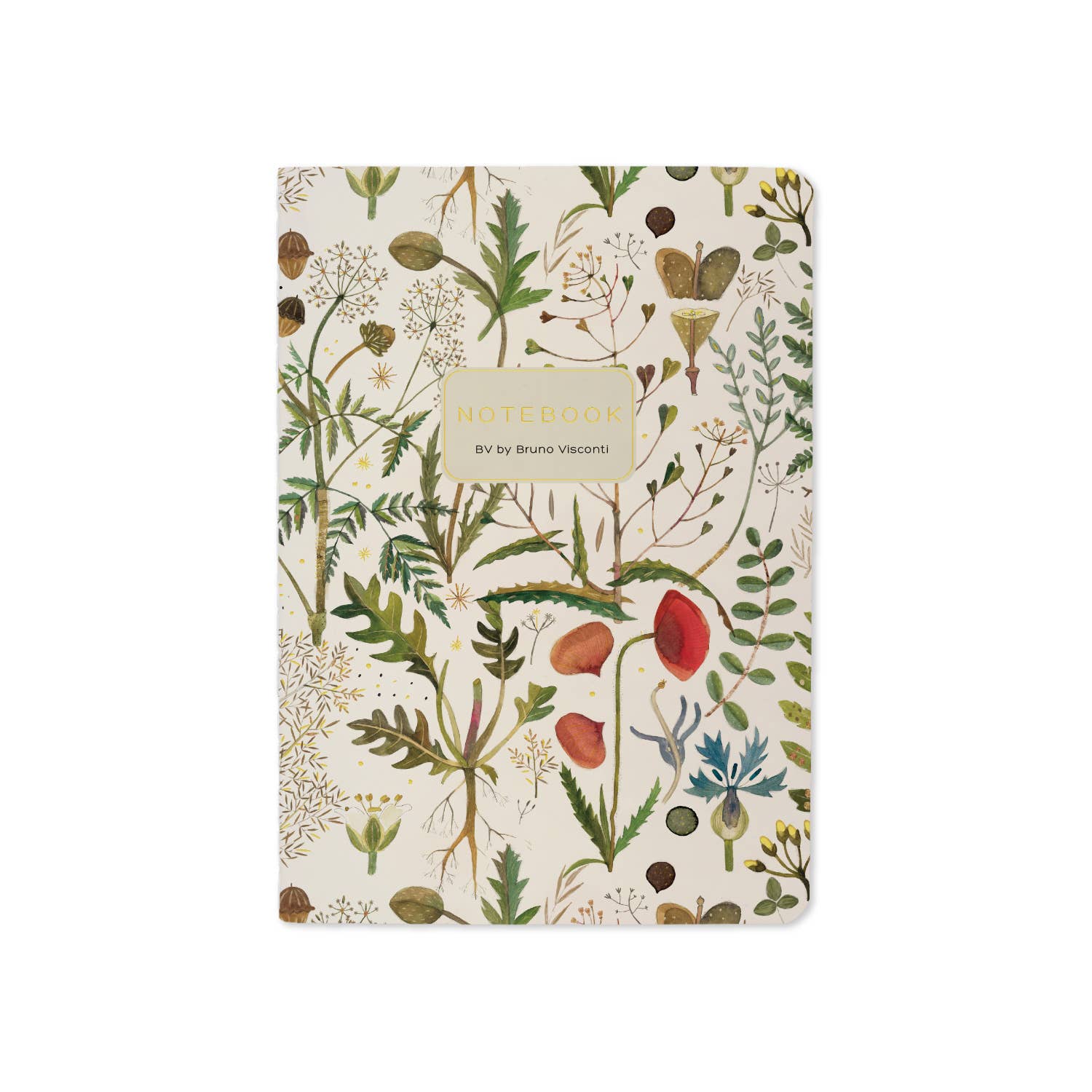 BV by Bruno Visconti - Wholesale Notebook - A6 Passport Notebook - Greens and Flowers