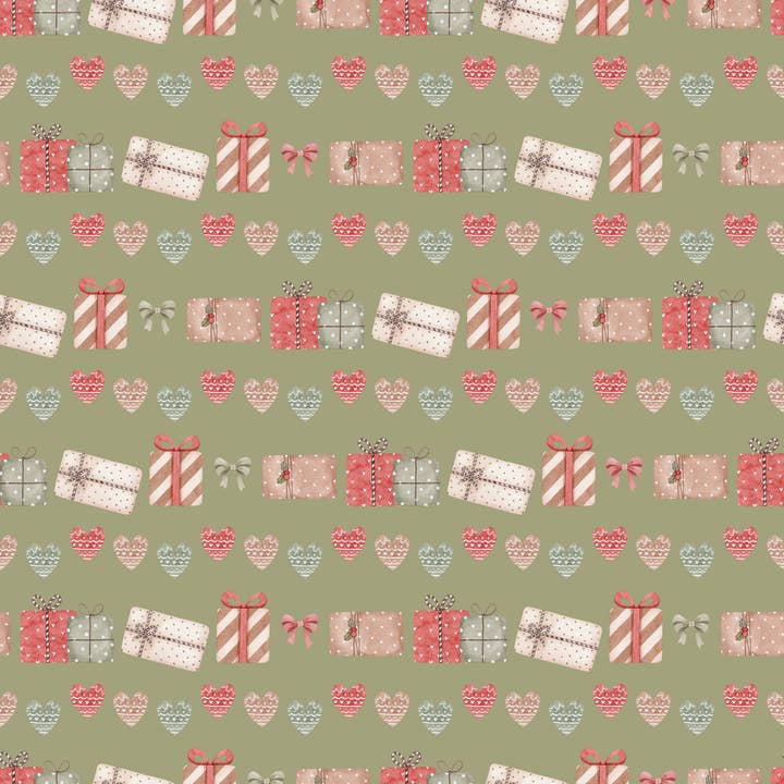 Papier d'emballage pour cadeaux de Noël | Rouleau d'emballage cadeau vert pour la vente par Waterleaf Paper Co.