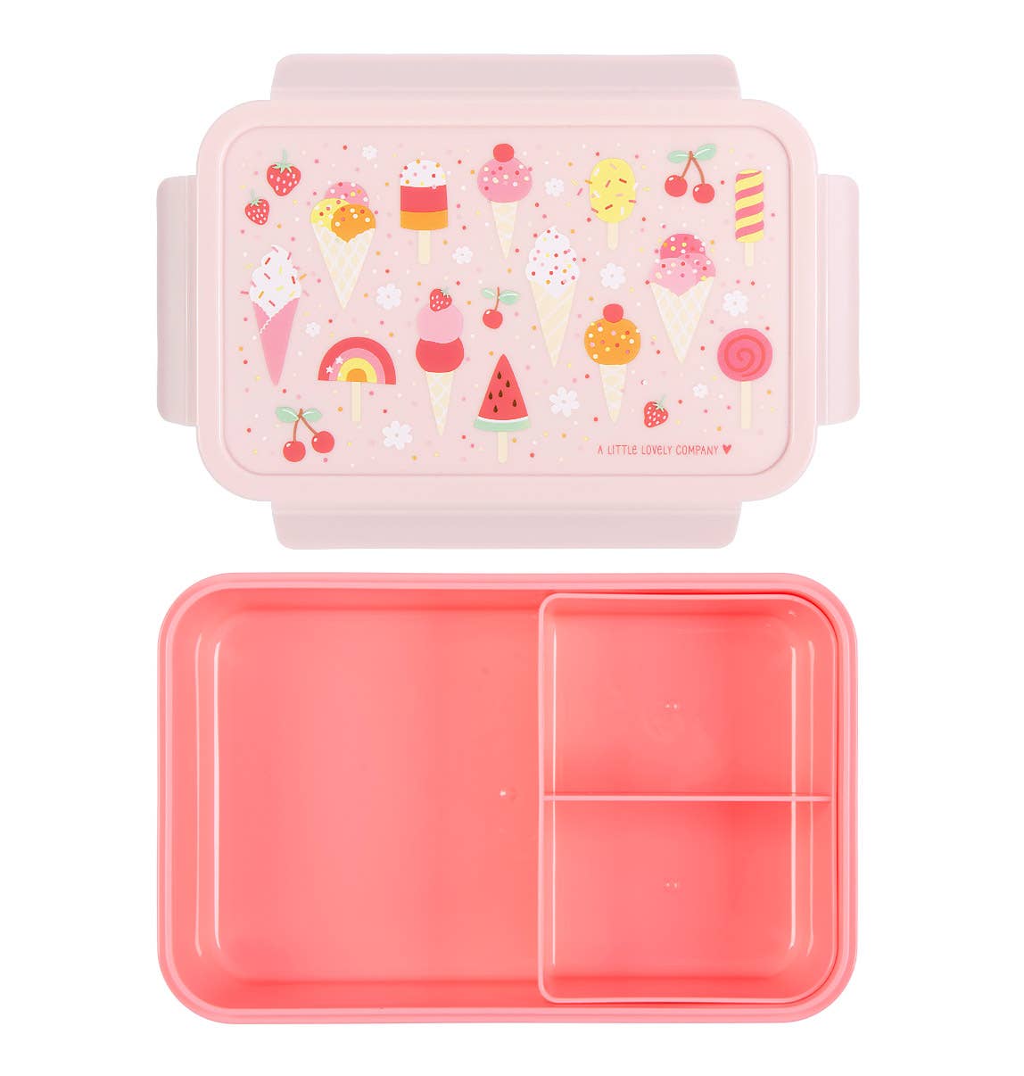 A Little Lovely Company - Vente Sac/boîte repas – enfant - Boîte à déjeuner bento avec motif glace1