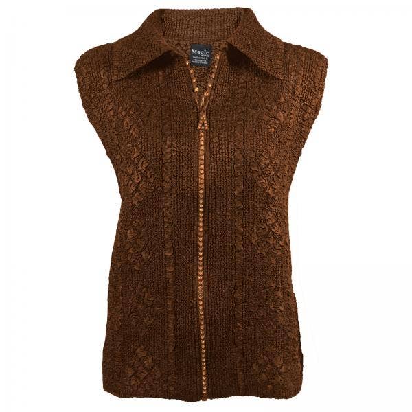 The Magic Scarf Company - Wholesale Outerwear Vest - Women's - 1367 - Diamond Zipper Vests20