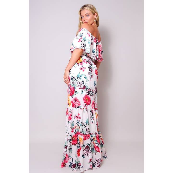 CEFIAN FASHION - Wholesale Dress - Women's - LOVE ME A LULU TIERED RUFFLE MAXI DRESS10