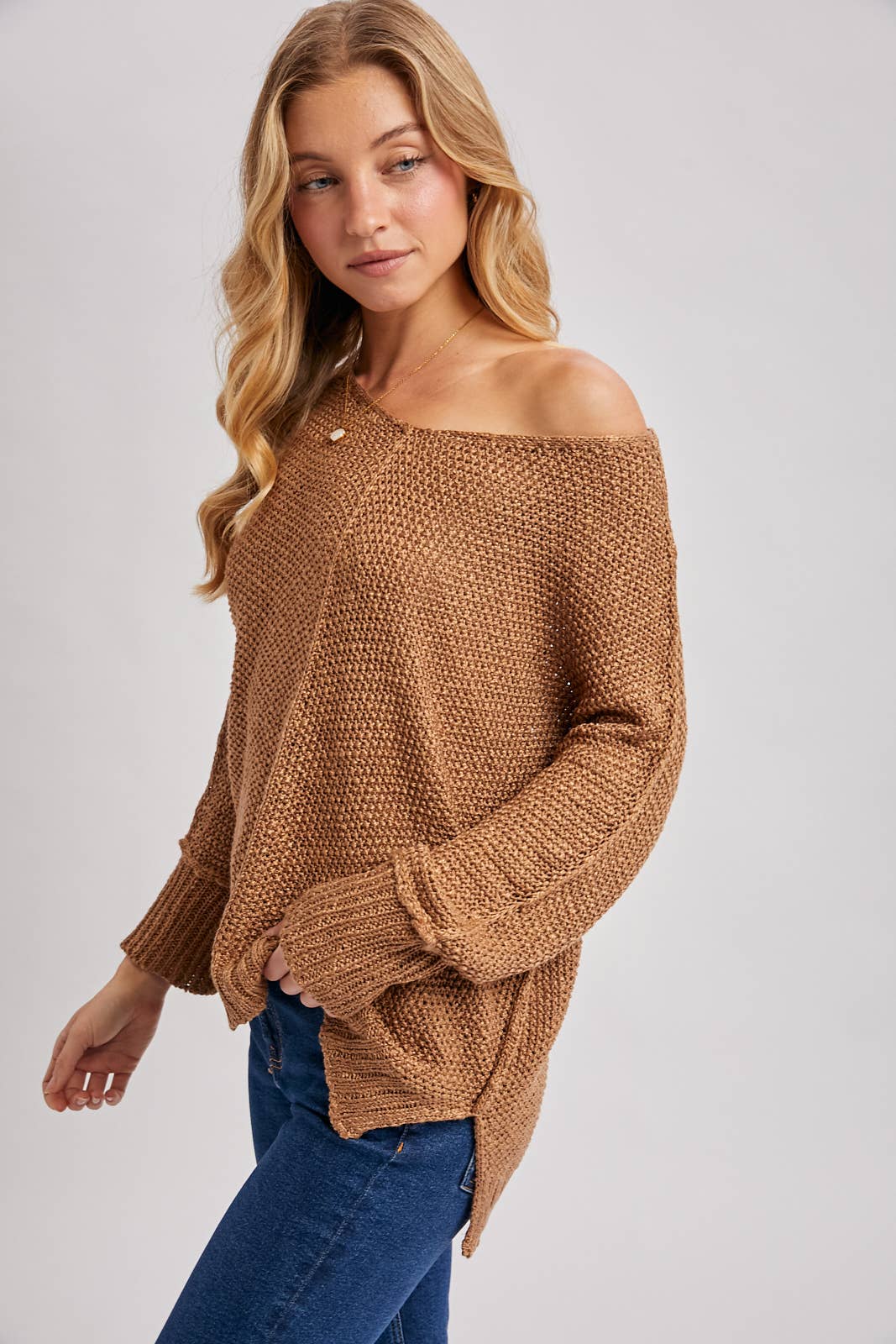 Bluivy - Wholesale Knit Sweater - Women's - REVERSE SEAM LOOSE FIT SWEATER10