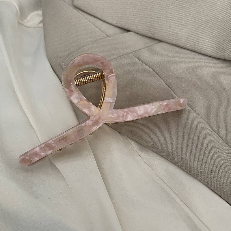 Dipped Shop - Wholesale Haarclip - Dames - Eenvoudige metalen haarklauwen met groot kruis DPJC23122