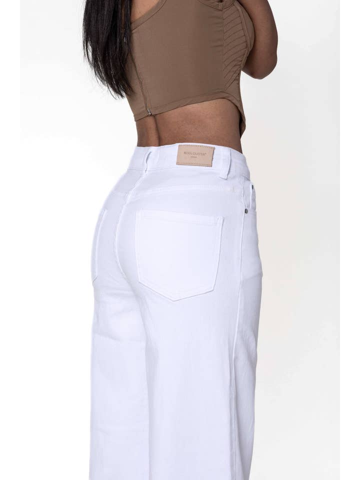 Nina Carter - Vente Jean – femme - Nina Carter super WIDE LEG taille haute stretch YY30051