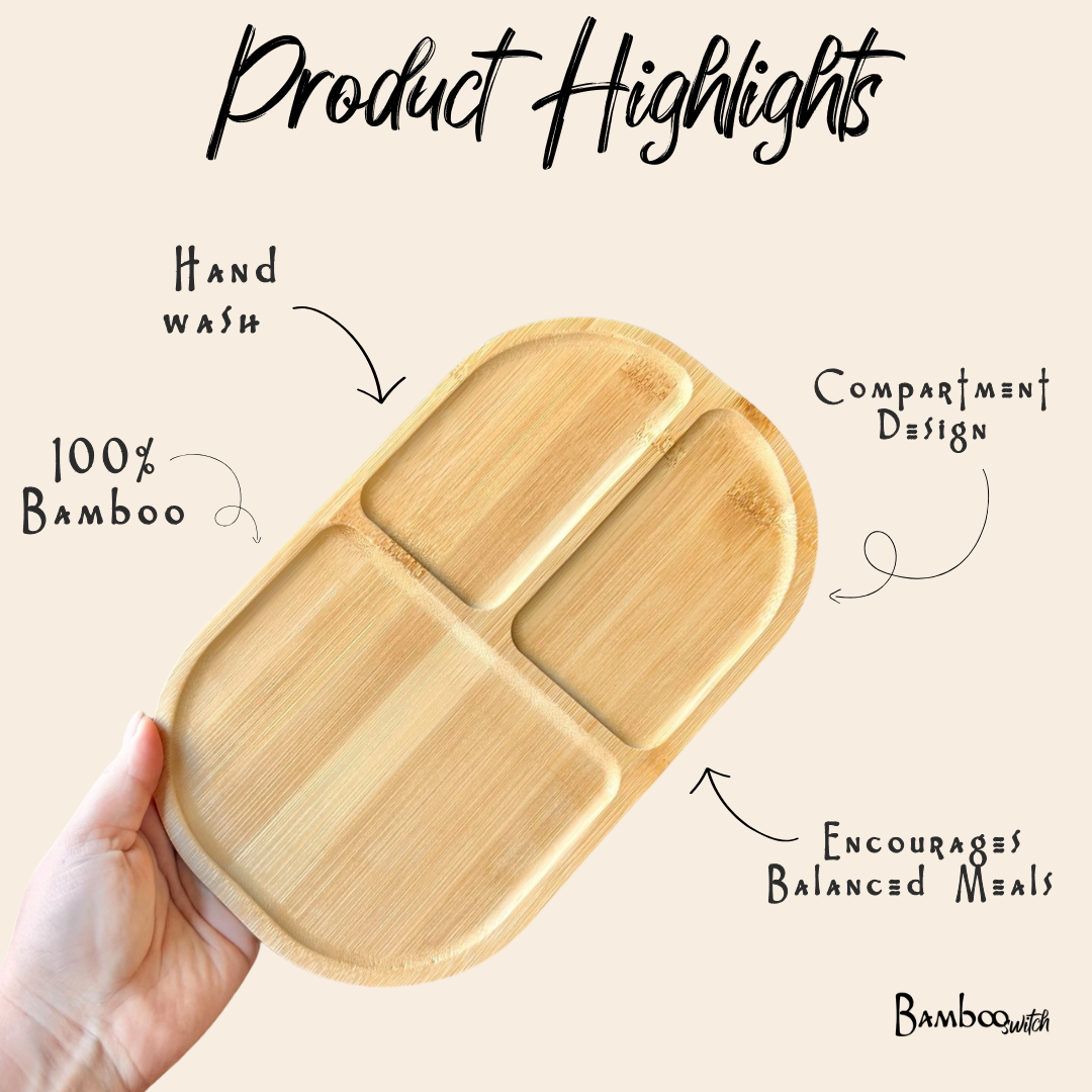 Bamboo Switch - Wholesale Serving Plate - Bamboo Compartment Plate | Dining Gift Bestseller2