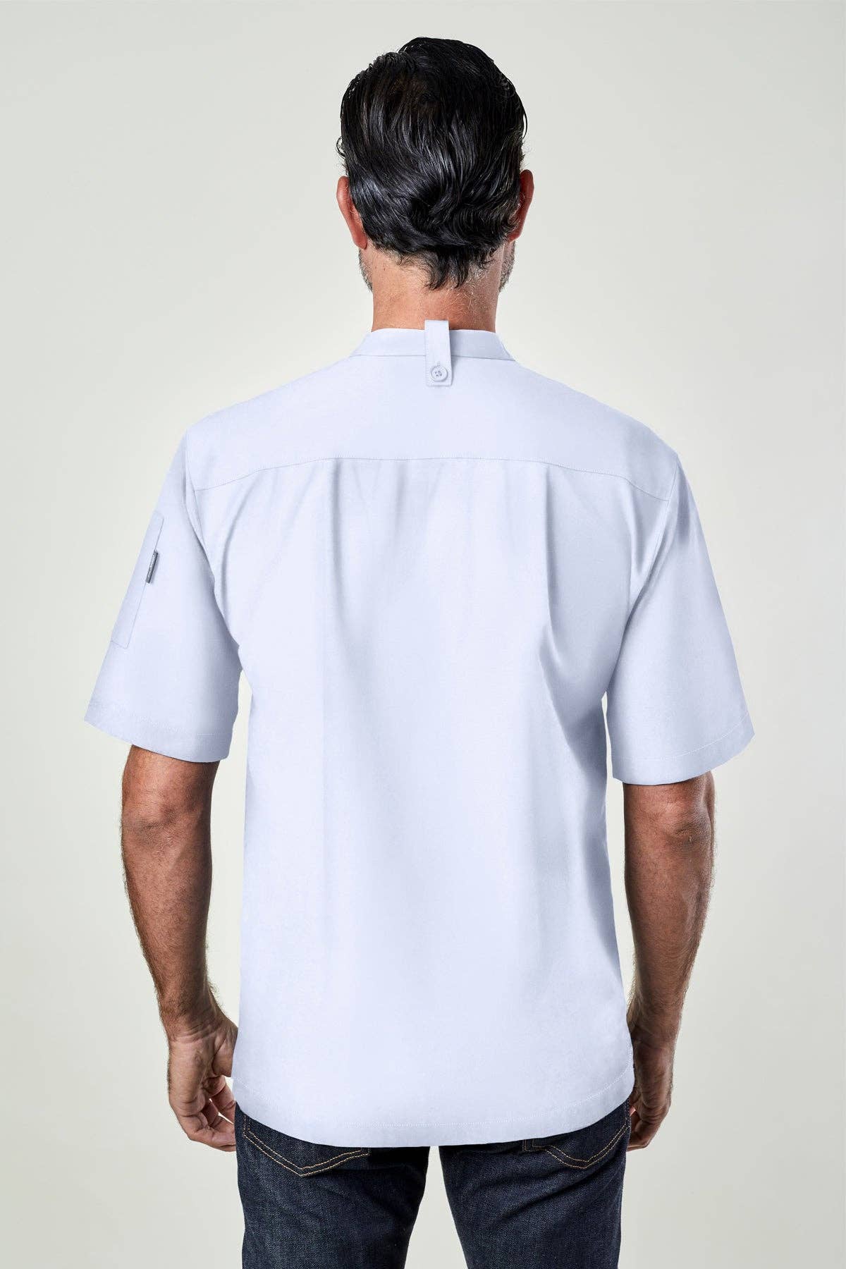 BlueCut - Wholesale Button Down Shirt - Men's - Greyson Chef Coat- Fine Twill-Unisex3