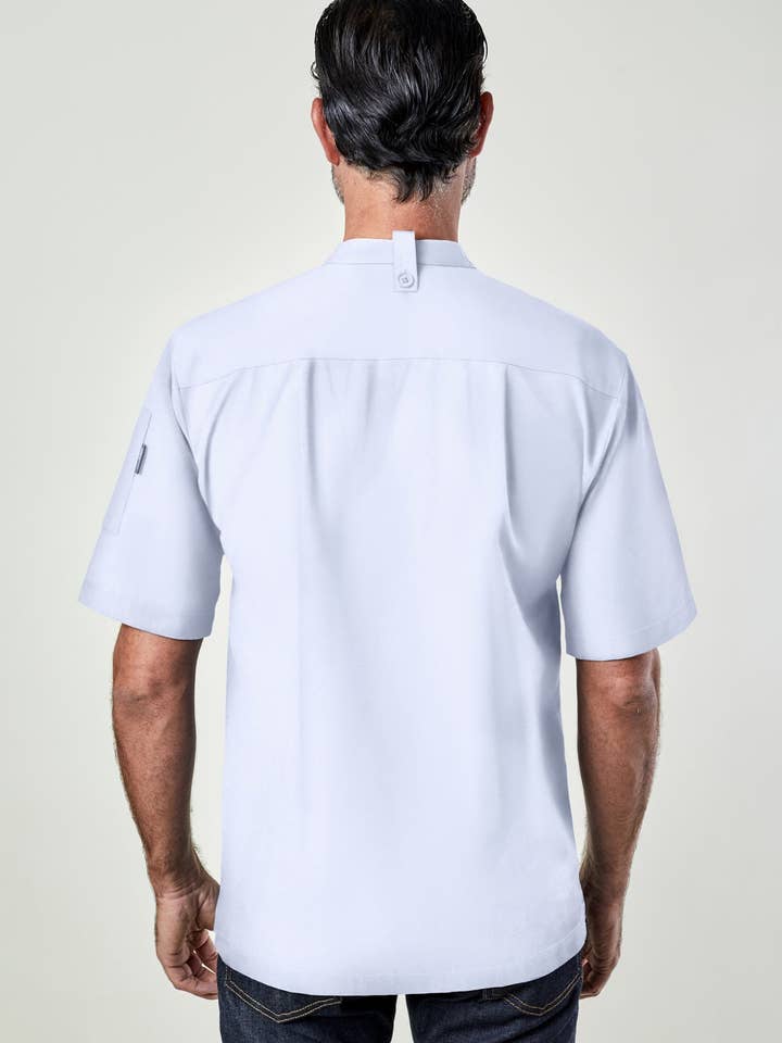 BlueCut - Wholesale Button Down Shirt - Men's - Greyson Chef Coat- Fine Twill-Unisex3