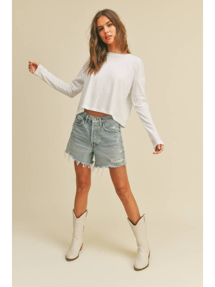 Honestee - Wholesale T-Shirt (Graphic) - Women's - Blank Long Sleeve T-Shirt
