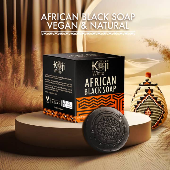 Koji White - Wholesale Bar Soap - Koji White African Black Soap2
