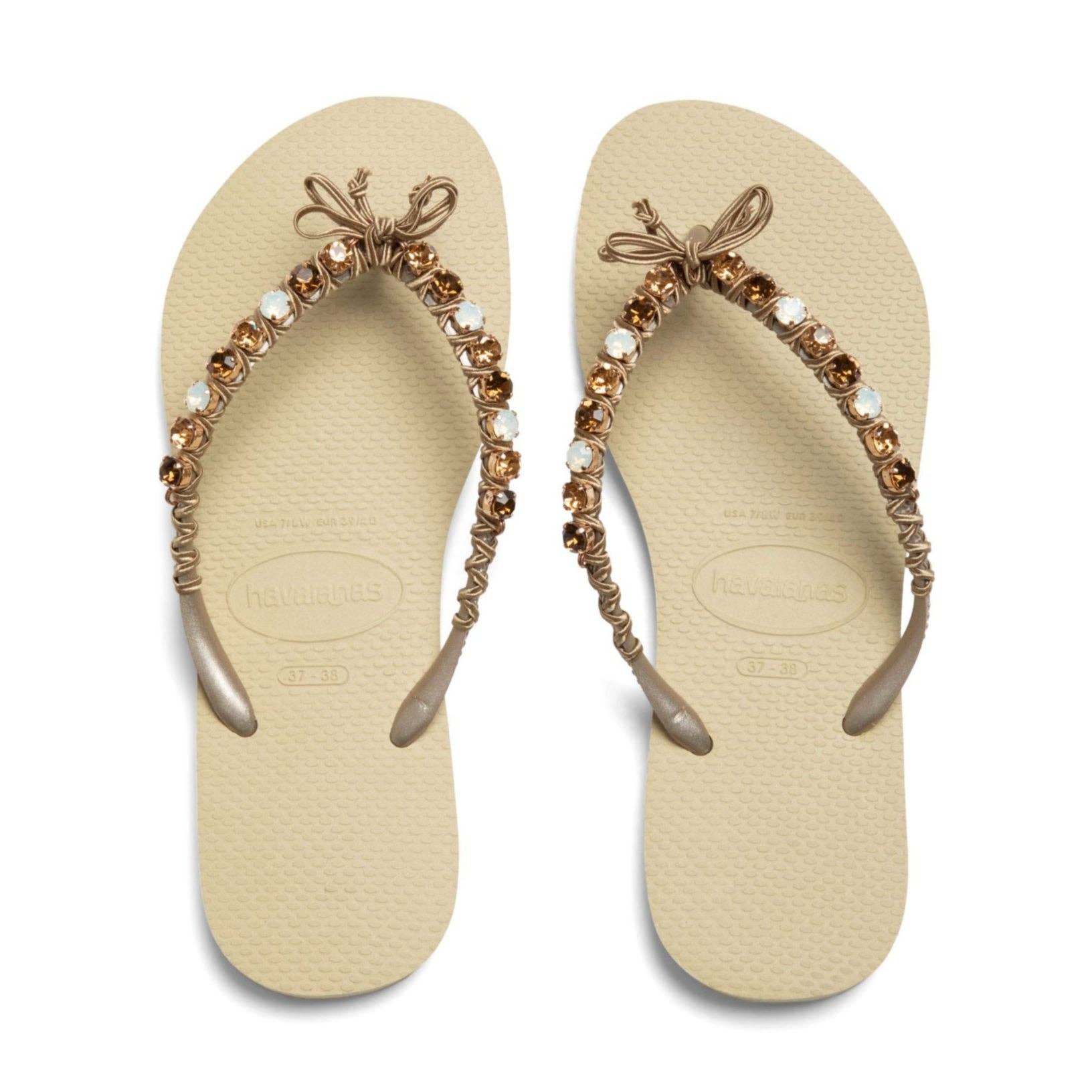 Coravana Jewelry – Großhandel Flip-Flops – Damen – Kristallverzierte Flip-Flops - Farbkombination1