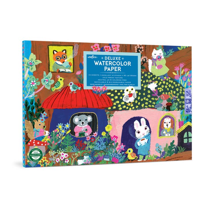 Yumi's Mushrooms Watercolor Pad for wholesale by eeBoo