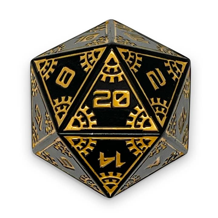 Eclipse - Asteroid Boulder® 45MM Alloy Metal Dice for wholesale by Norse Foundry