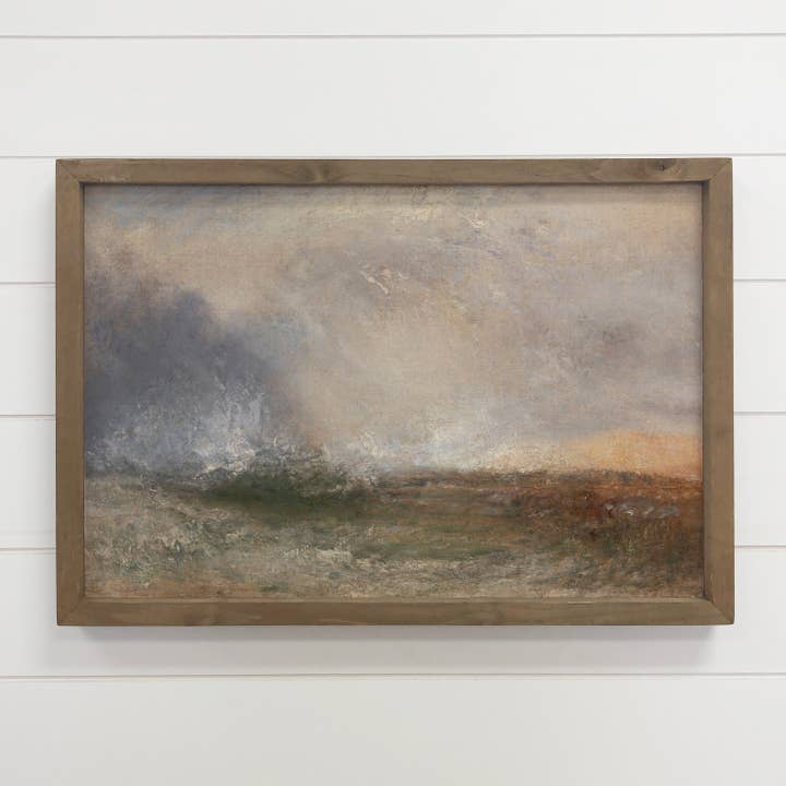 Abstract Sea Painting - Canvas Wall Art - Lake House Art for wholesale by Hangout Home