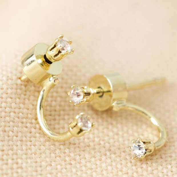 Lisa Angel - Wholesale Stud/Post Earrings - Crystal Swarovki Stud earrings in Gold1