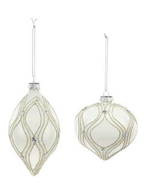 Ornaments, Platinum Lattice Item # 52506 for wholesale by Napco