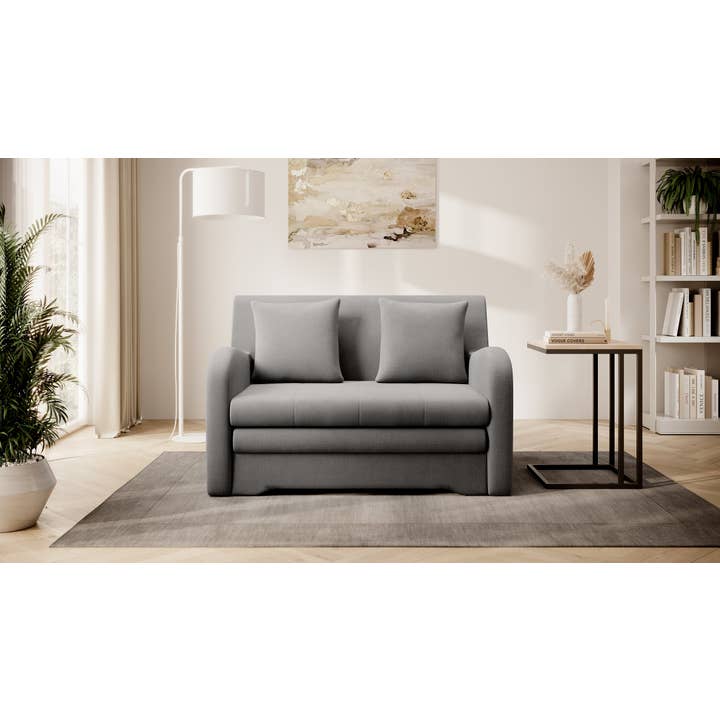 Ario Condo Style 2 Seater Storage Sleeper Sofa - Grey for wholesale by ReForm Creative Home