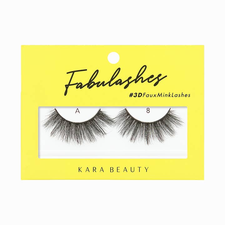 Kara Beauty - Wholesale False/Fake Eyelashes - FABULASHES 3D Faux Mink False Eyelashes - Style A8