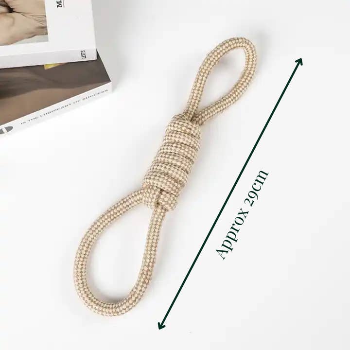 The Dapper Dog Club - Wholesale Pet rope toy – Dog - Eco-Friendly Hemp Two-way Whip1