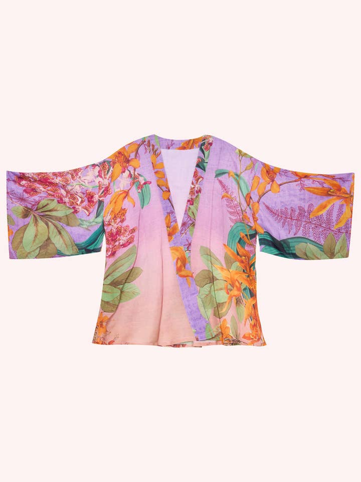 Purple Kimono Jacket - Botany Bliss - Lavender for wholesale on Faire