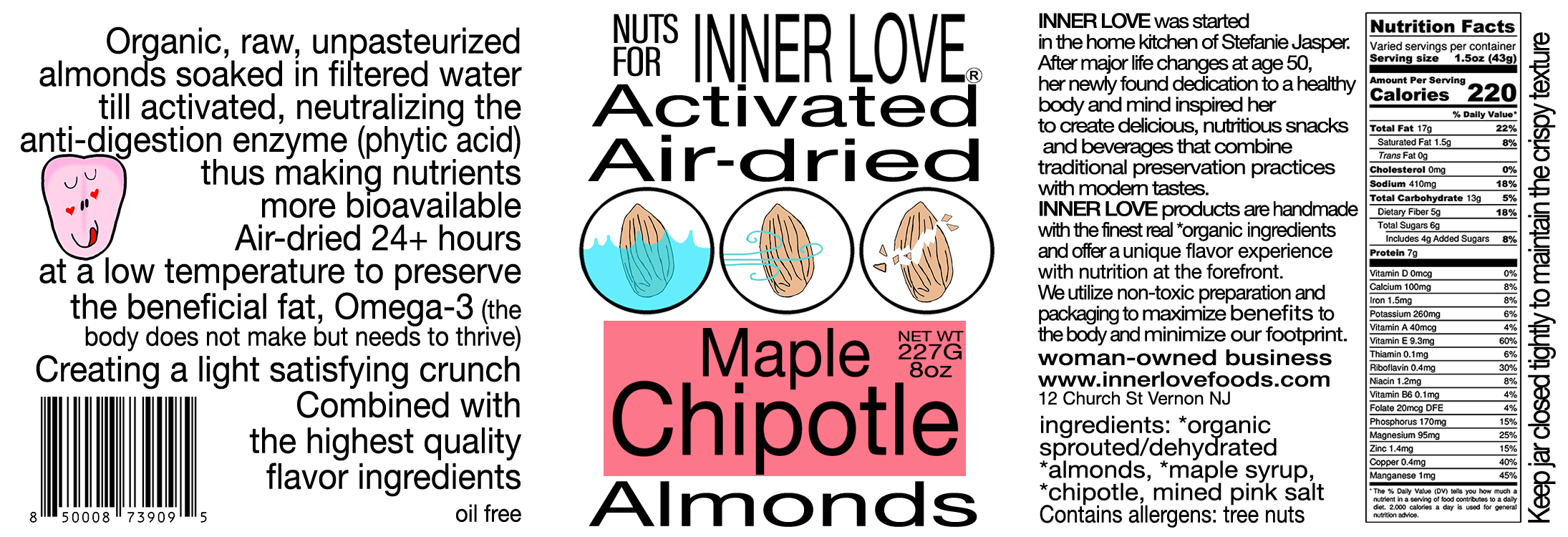 Nuts for INNER LOVE - Wholesale Nuts - Chipotle Maple Almonds2